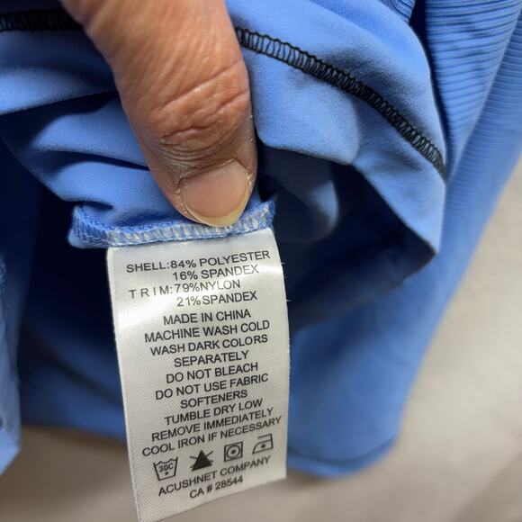 FootJoy 1/4 Zip Golf Pullover - Blue - Men's XL - Picture 5 of 7